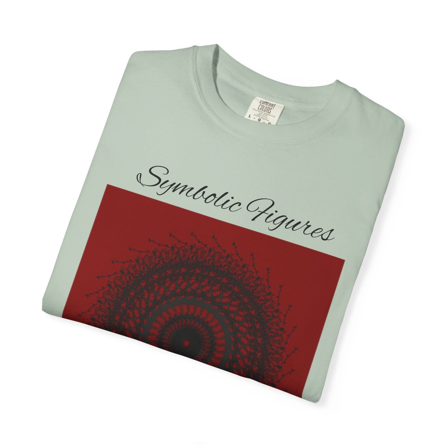 Symbolic Figures Unisex Garment-Dyed T-Shirt - Bohemian Style for Art Lovers
