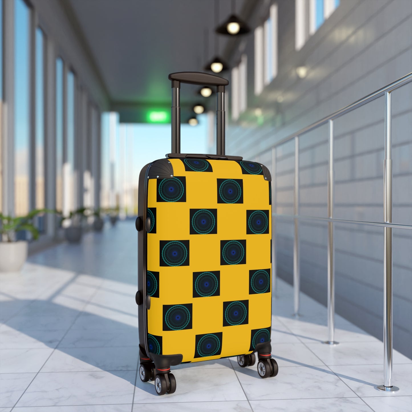 Vibrant Travel Suitcase, Unique Pattern Carry-On, Stylish Luggage for Travelers, Travel Accessories, Gift for Adventurers