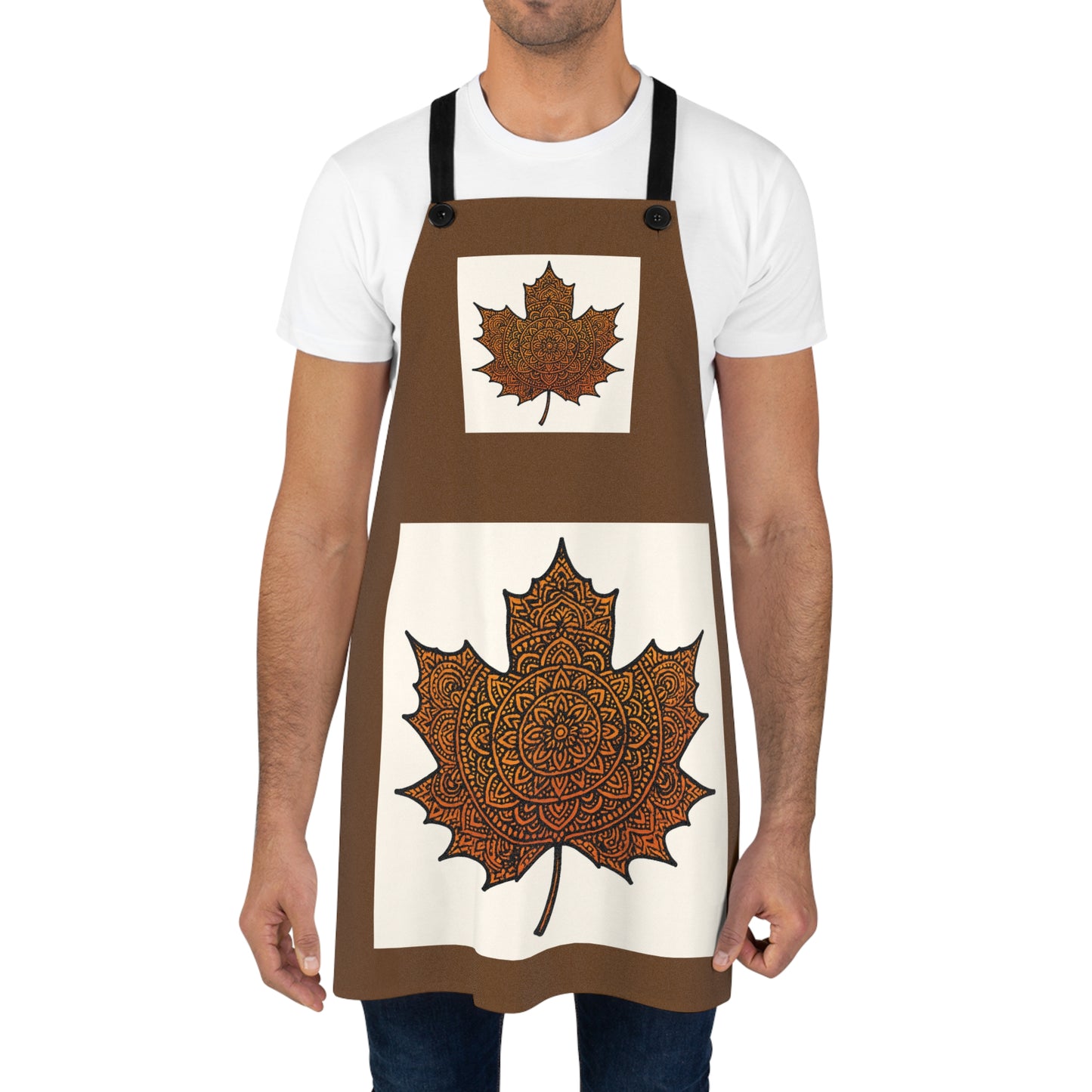 Fall-Themed Apron, Cozy Cooking Apron, Pumpkin Design Apron, Thanksgiving Gift for Chefs, Autumn Kitchen Accessory, AOP Apron