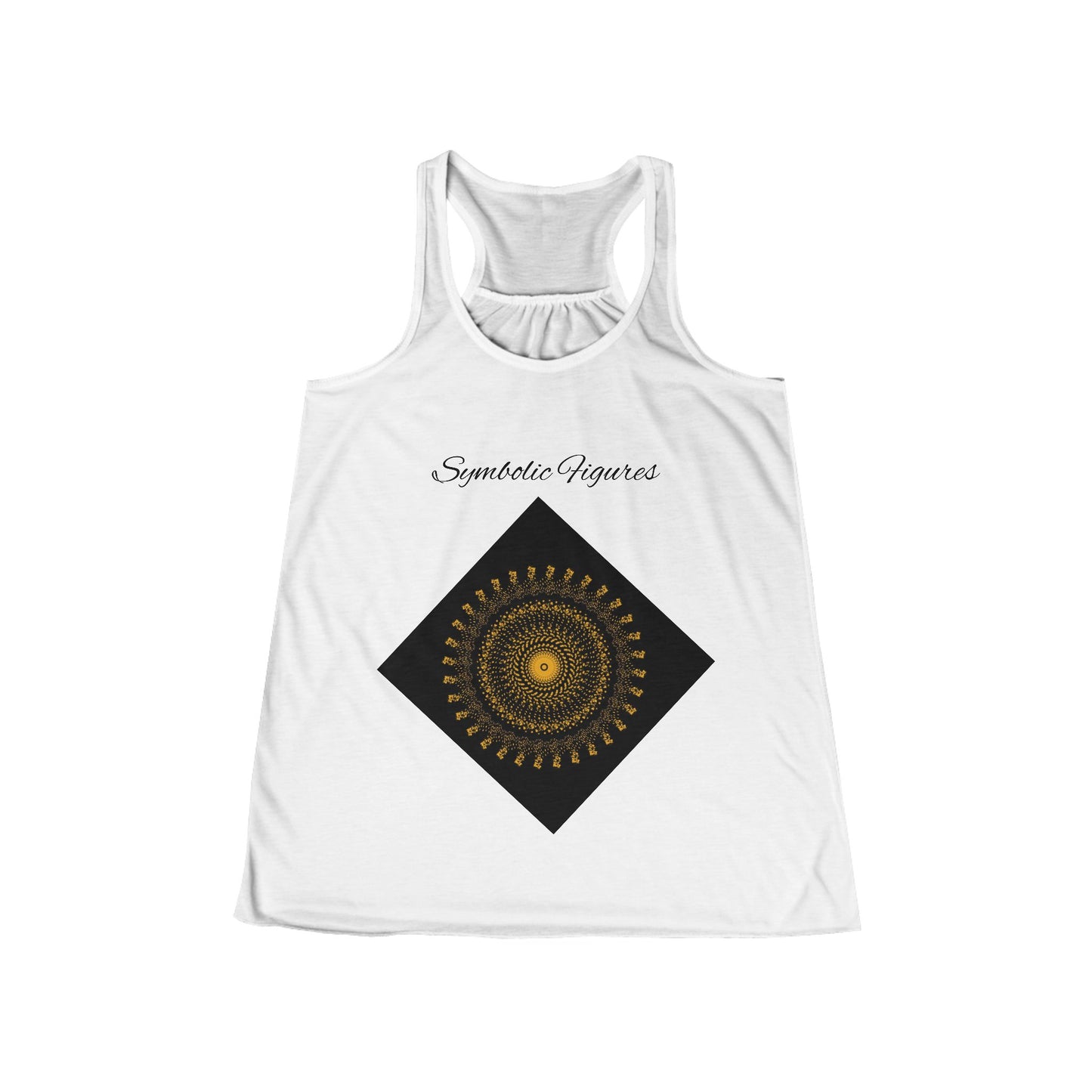 Bohemian Patterned Tank Top, Comfortable Summer Workout Tee, Festival Style Shirt, Gift for Her, Relaxed Fit Activewear