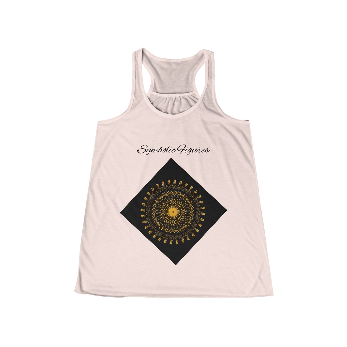 Bohemian Patterned Tank Top, Comfortable Summer Workout Tee, Festival Style Shirt, Gift for Her, Relaxed Fit Activewear