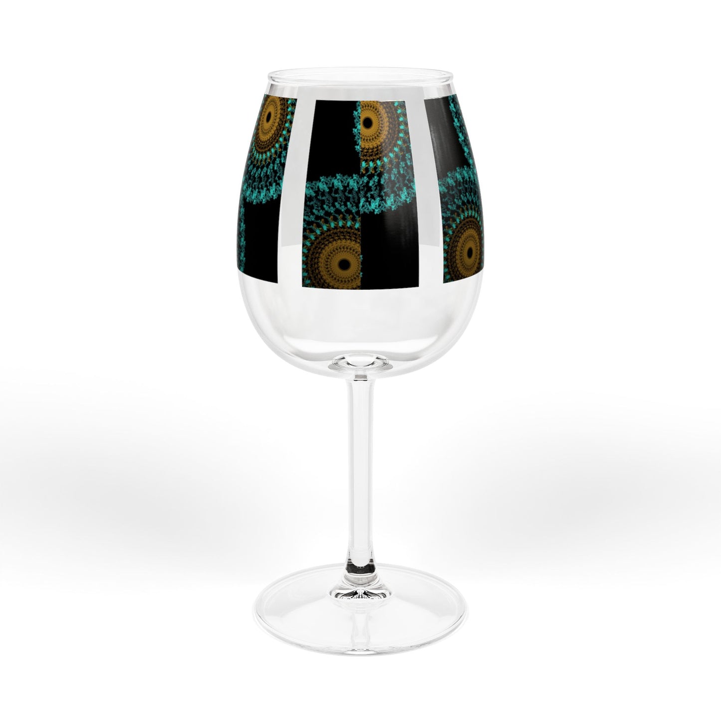 Vibrant Artistic Wine Glass, Unique Gift for Wine Lovers, Colorful 12oz Glassware, Fun Home Decor, Celebration Drinkware