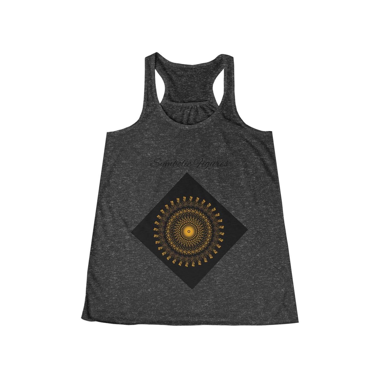 Bohemian Patterned Tank Top, Comfortable Summer Workout Tee, Festival Style Shirt, Gift for Her, Relaxed Fit Activewear