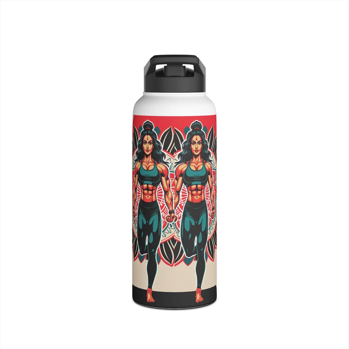 Vibrant Stainless Steel Water Bottle - Motivational Gym Hydration, Eco-Friendly Travel Mug, Fitness Gift, Workout Accessory