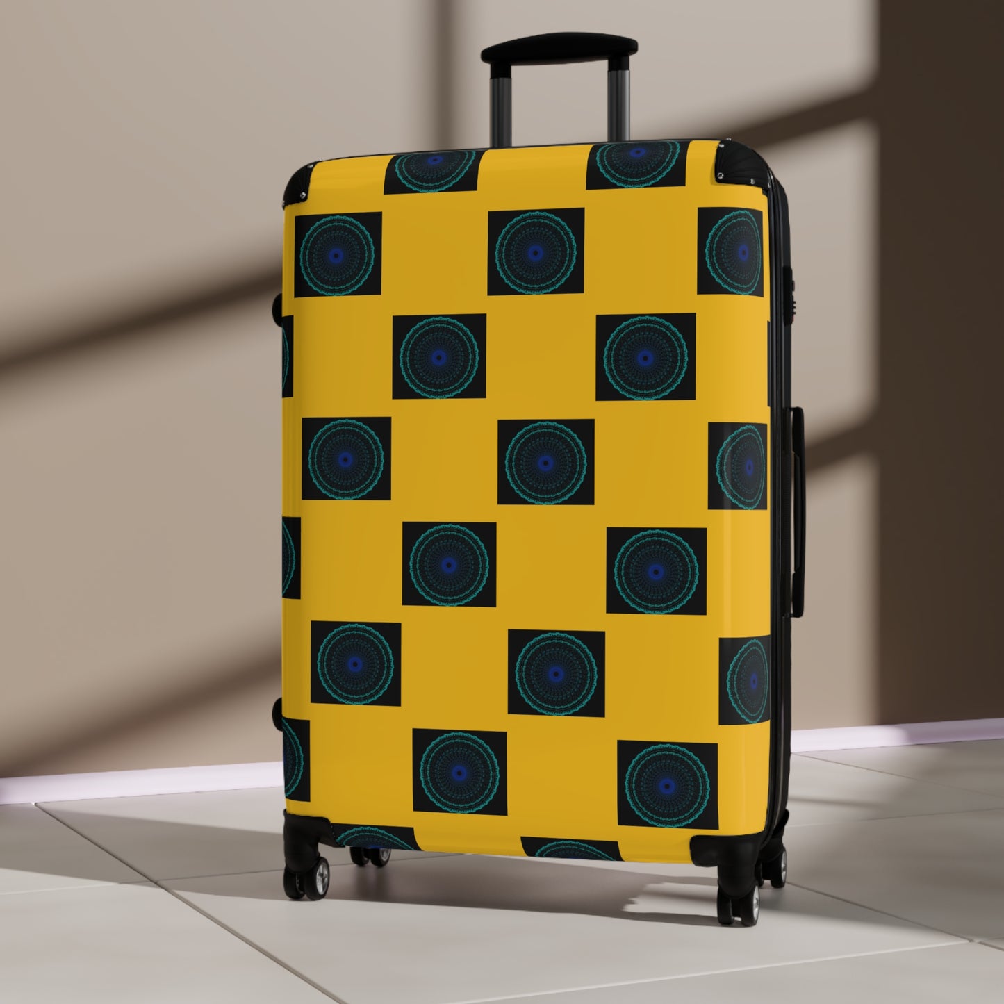 Vibrant Travel Suitcase, Unique Pattern Carry-On, Stylish Luggage for Travelers, Travel Accessories, Gift for Adventurers