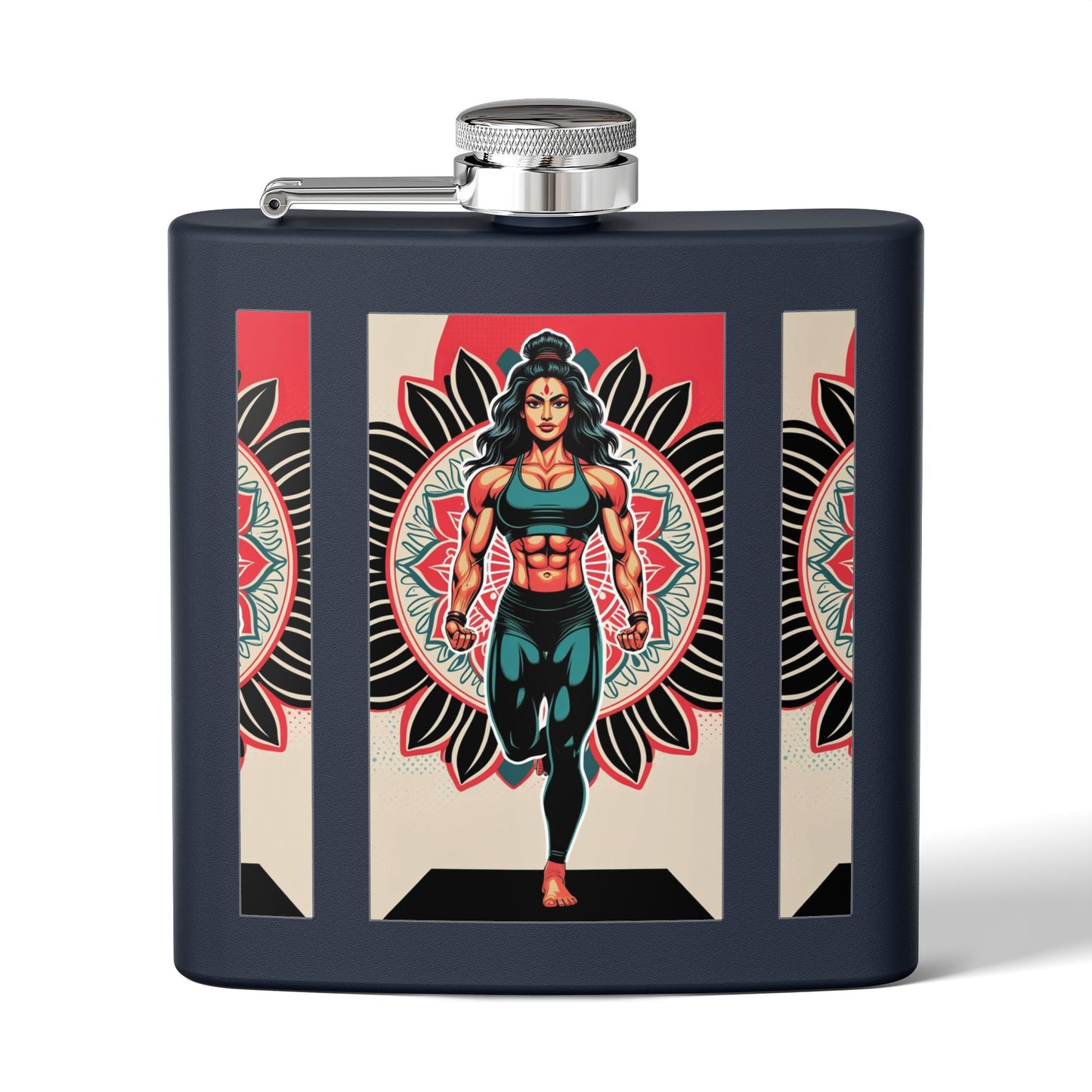Colorful Yoga Stainless Steel Flask - Perfect for Meditation, Travel, Gifts, Outdoor Adventures, or Celebrations