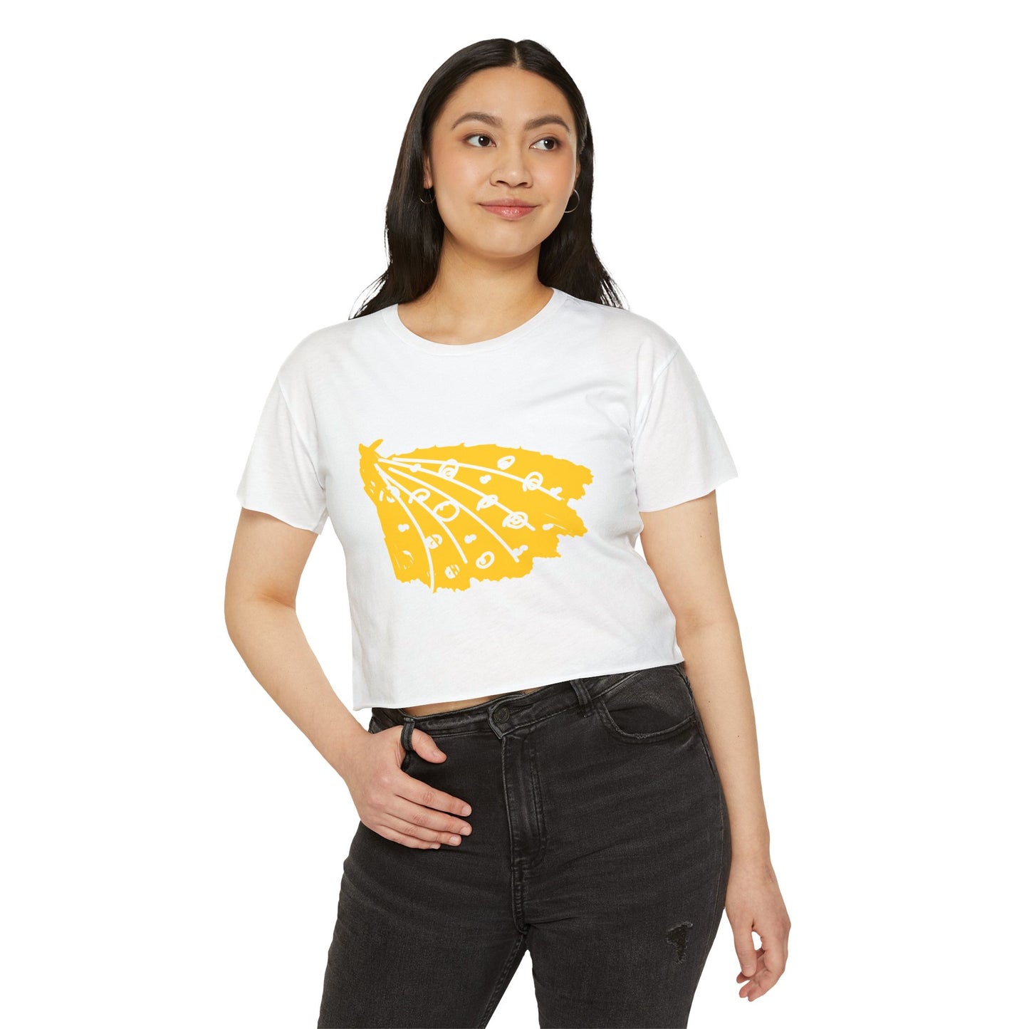 Stylish Women's Festival Crop Top, Boho Chic Tee, Summer Concert Shirt, Casual Wear, Music Festival Outfit
