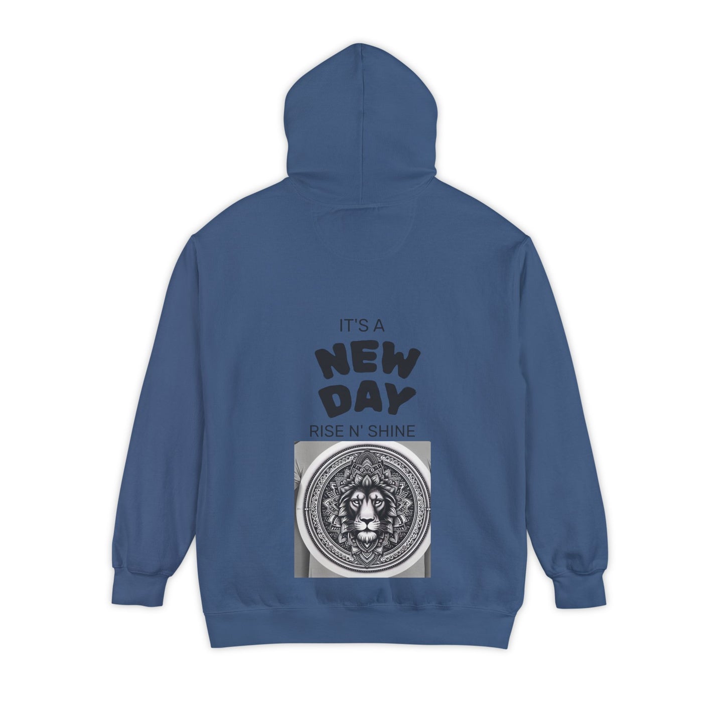 Monochrome Lion Design Hoodie, Cozy Unisex Hoodie, Gift for Him/Her, Stylish Casual Wear, Cool Streetwear