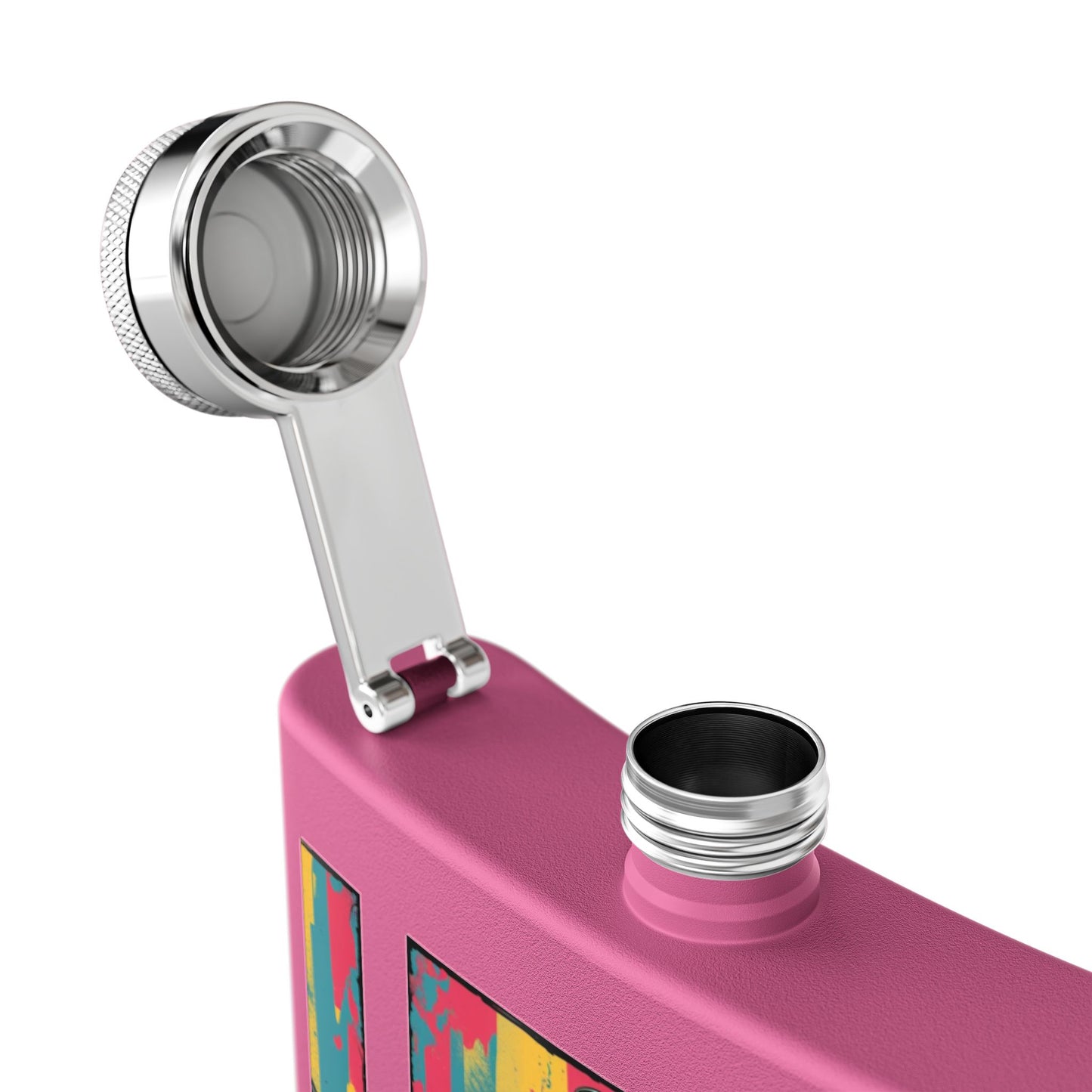 Colorful Yoga Stainless Steel Flask - Perfect for Meditation, Travel, Gifts, Outdoor Adventures, or Celebrations