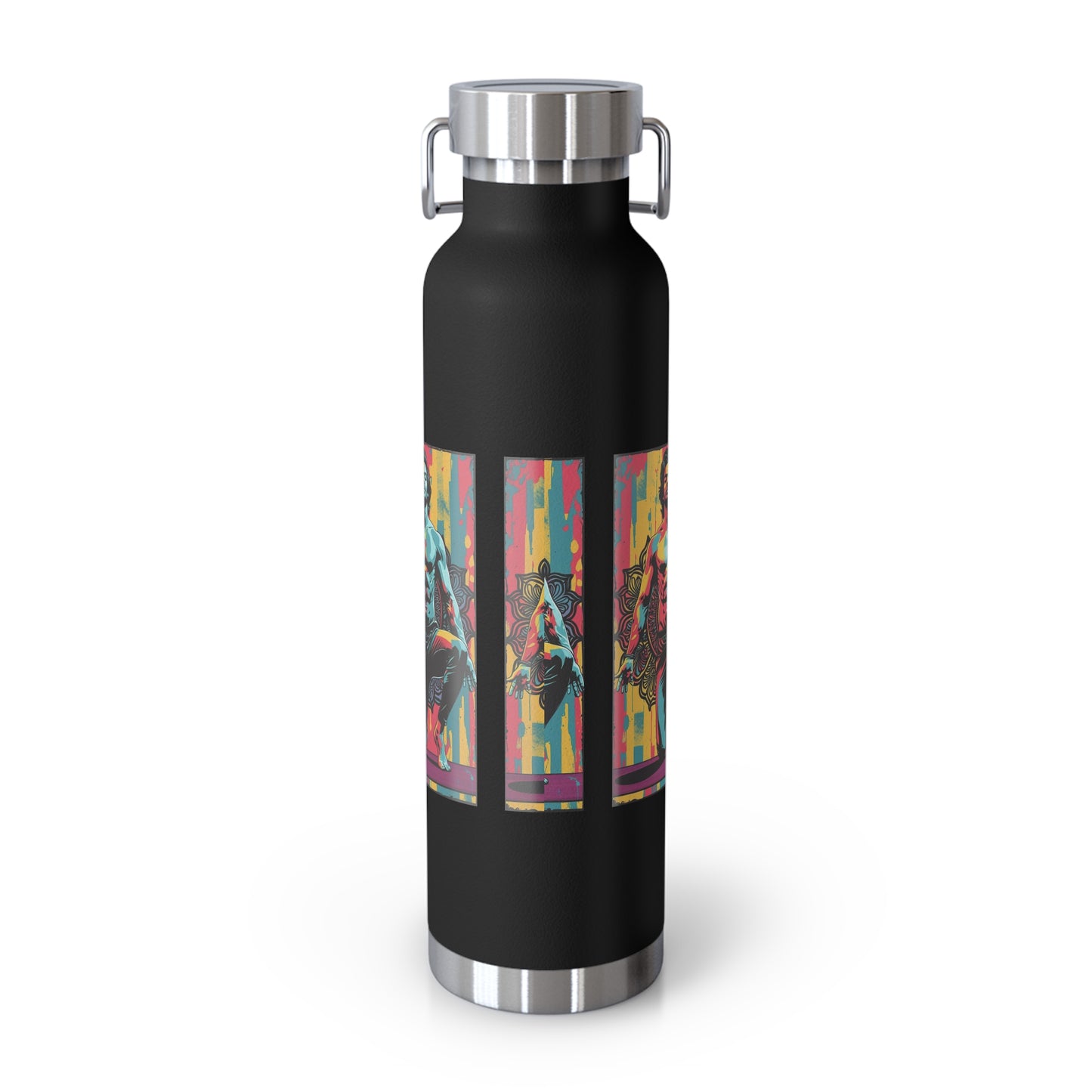 Colorful Insulated Water Bottle - 22oz - Perfect for Fitness, Travel, Hydration, Gifts & Eco-Conscious Living
