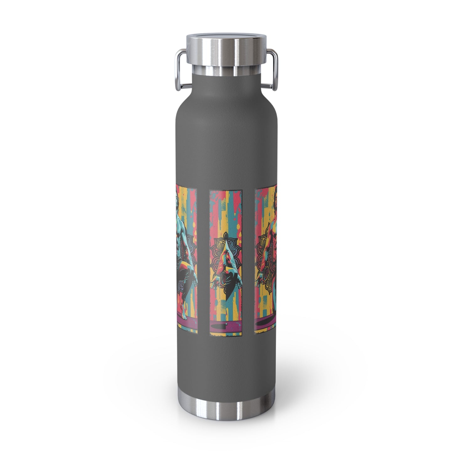 Colorful Insulated Water Bottle - 22oz - Perfect for Fitness, Travel, Hydration, Gifts & Eco-Conscious Living