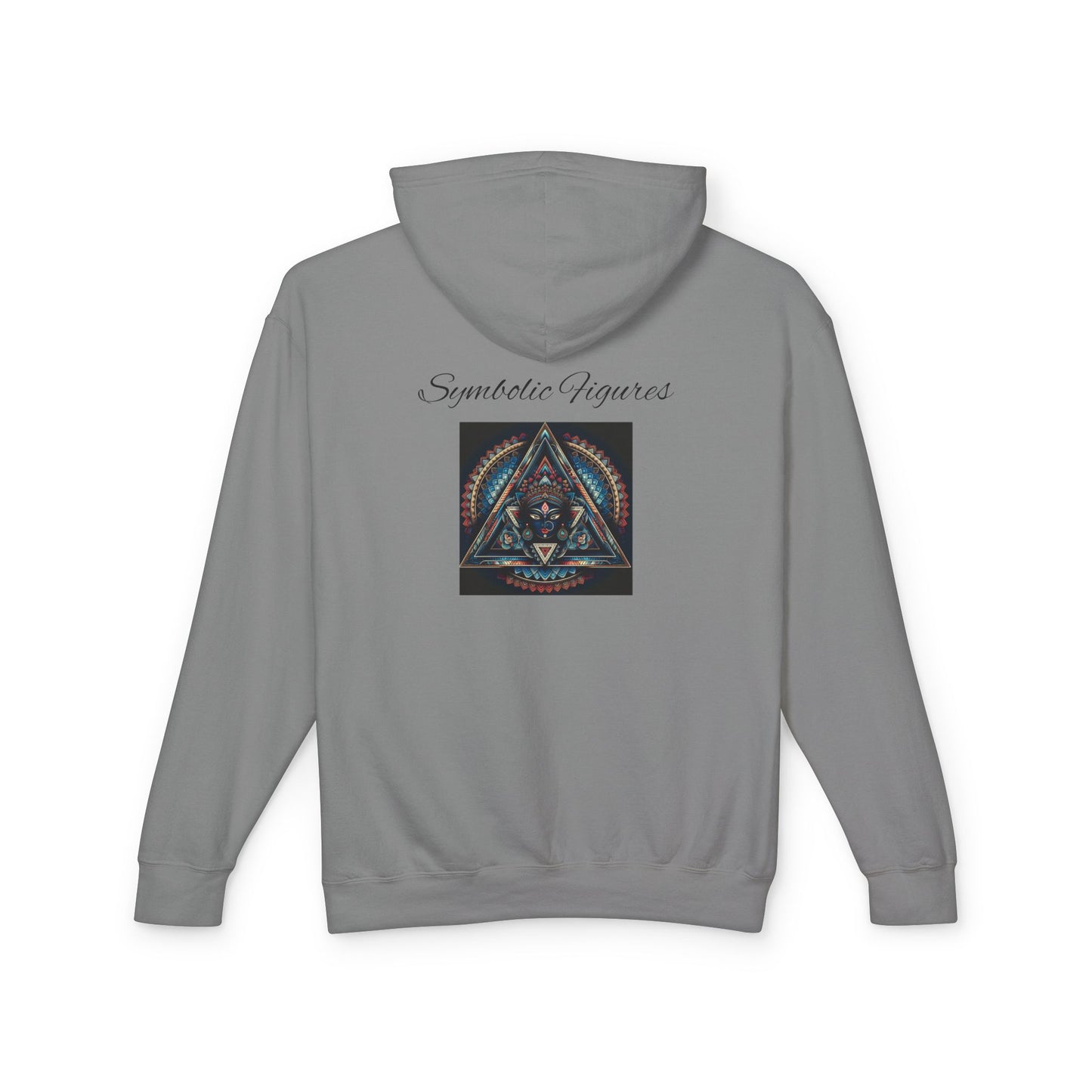 Vibrant Artistic Hoodie, Symbolic Figures Design, Lightweight Sweatshirt for Casual Wear, Unique Gift for Art Lovers, Cozy Unisex Clothing