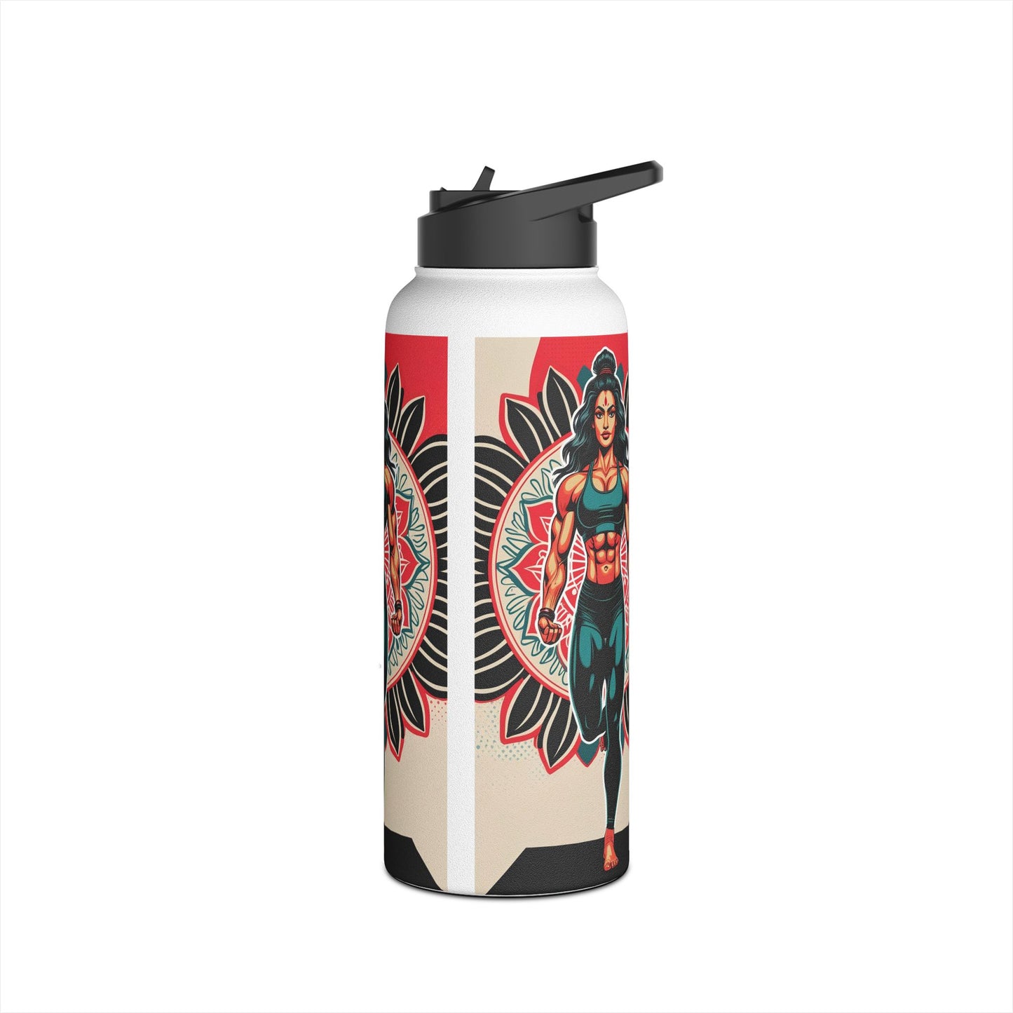 Vibrant Stainless Steel Water Bottle - Motivational Gym Hydration, Eco-Friendly Travel Mug, Fitness Gift, Workout Accessory