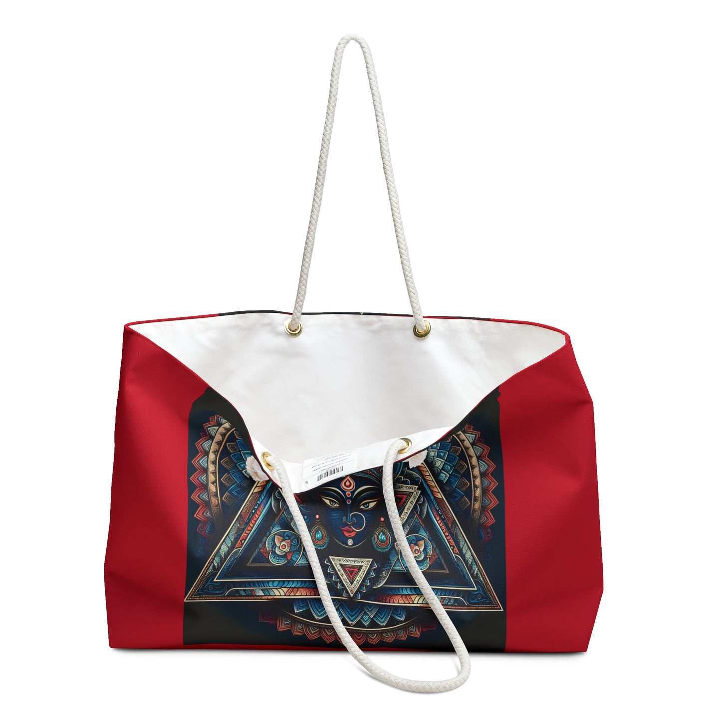 Boho Weekender Bag with Mandala Design, Yoga Travel Tote, Gym Bag, Overnight Essentials, Festival Accessory, Spiritual Gift