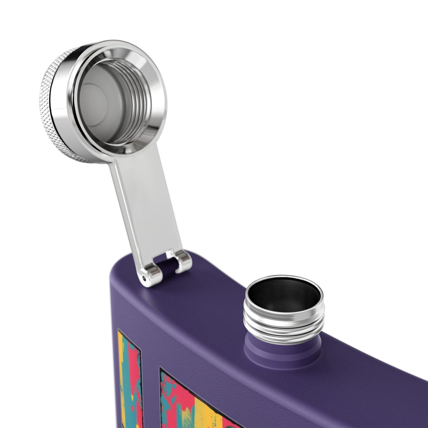 Colorful Yoga Stainless Steel Flask - Perfect for Meditation, Travel, Gifts, Outdoor Adventures, or Celebrations
