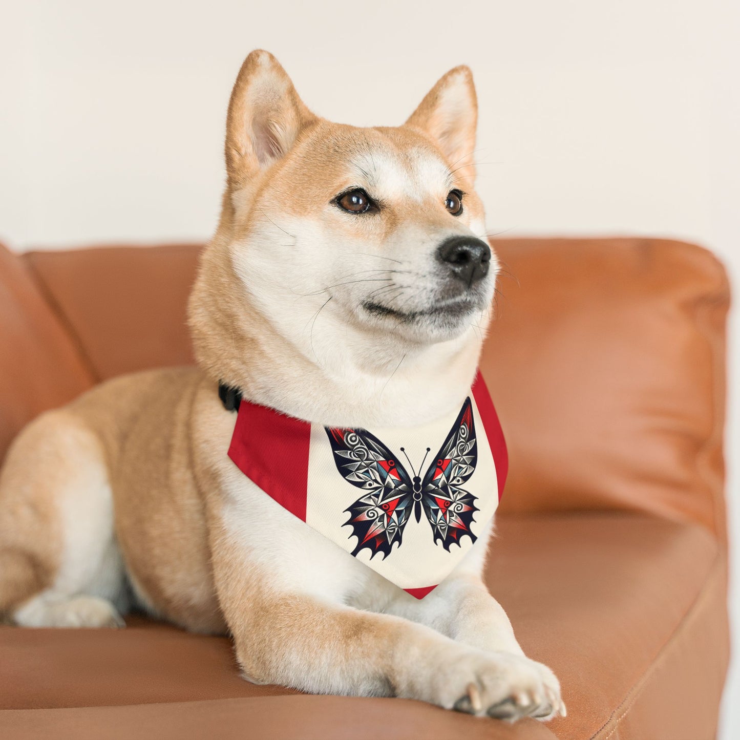 Stylish Pet Bandana Collar for Dogs, Butterfly Design, Trendy Dog Accessory, Perfect for Pets, Pet Fashion, Gift for Dog Lovers