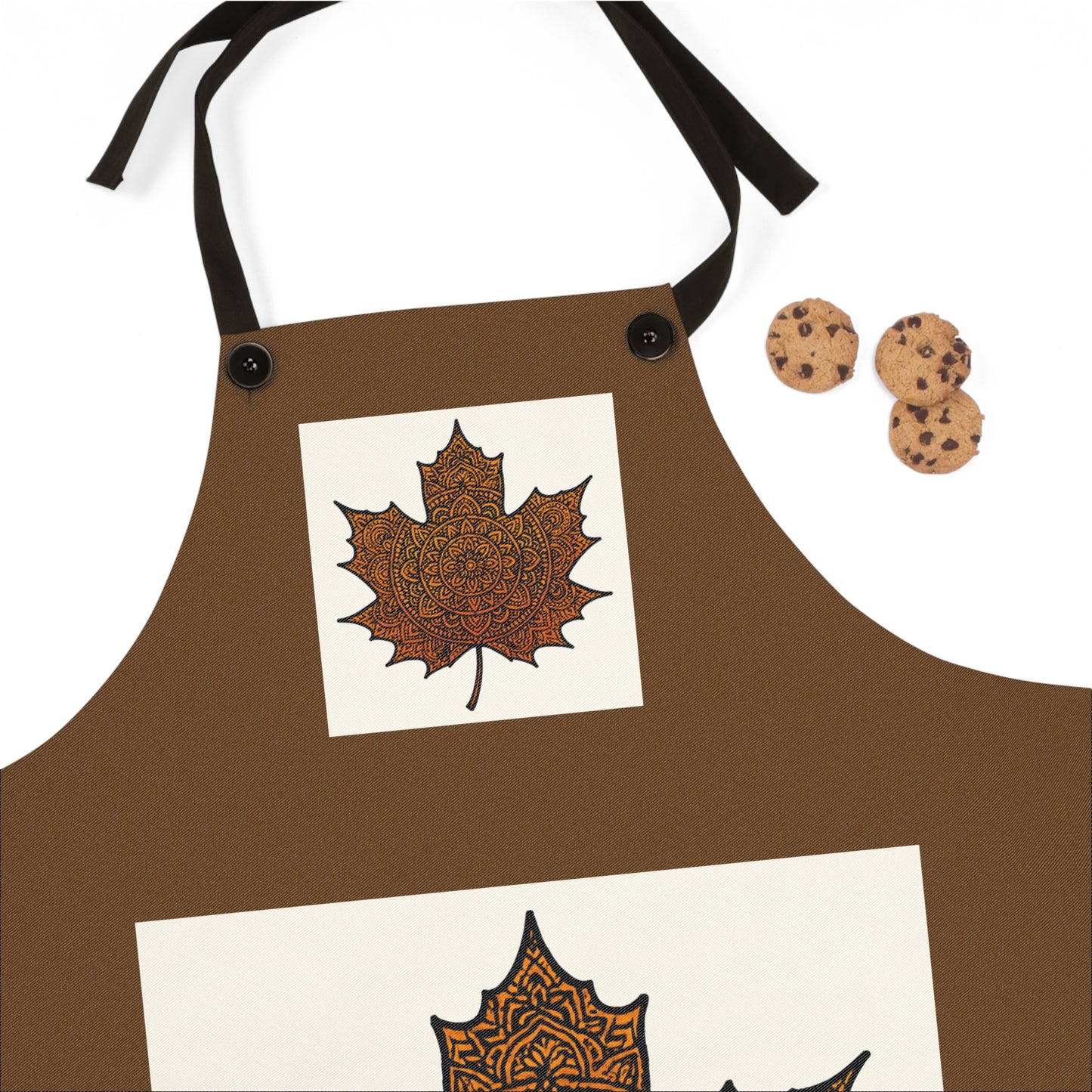 Fall-Themed Apron, Cozy Cooking Apron, Pumpkin Design Apron, Thanksgiving Gift for Chefs, Autumn Kitchen Accessory, AOP Apron