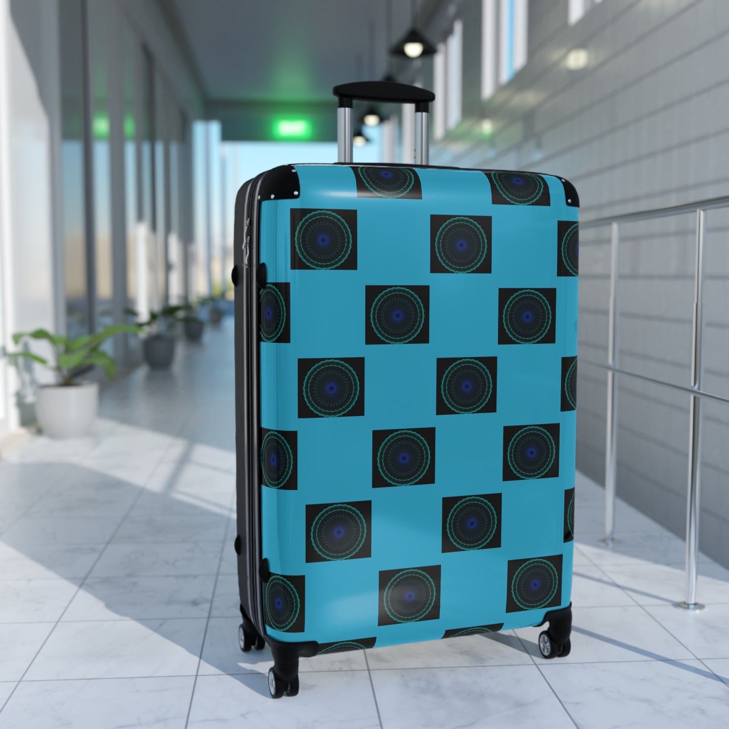 Vibrant Travel Suitcase, Unique Pattern Carry-On, Stylish Luggage for Travelers, Travel Accessories, Gift for Adventurers