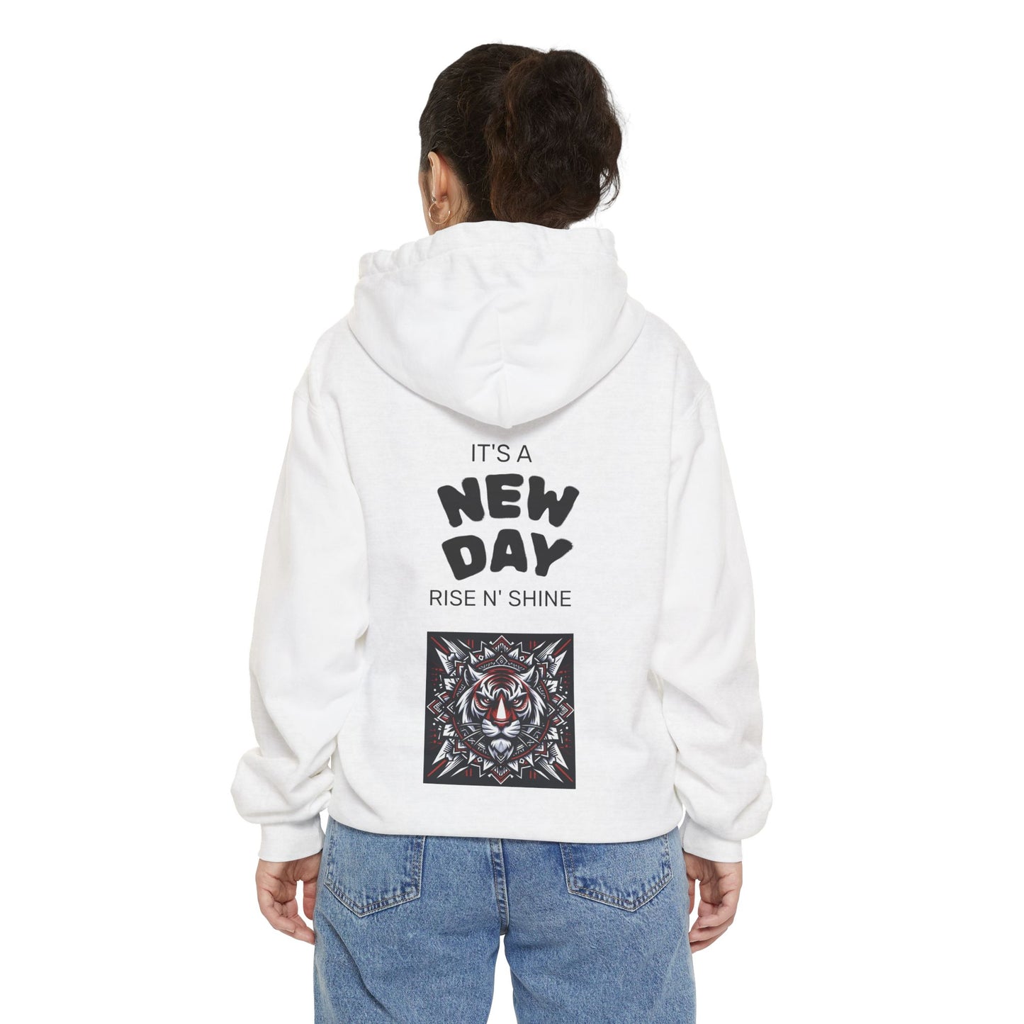 Fearless Tiger Design Hoodie, Cozy Unisex Hoodie, Gift for Him/Her, Stylish Casual Wear, Cool Streetwear