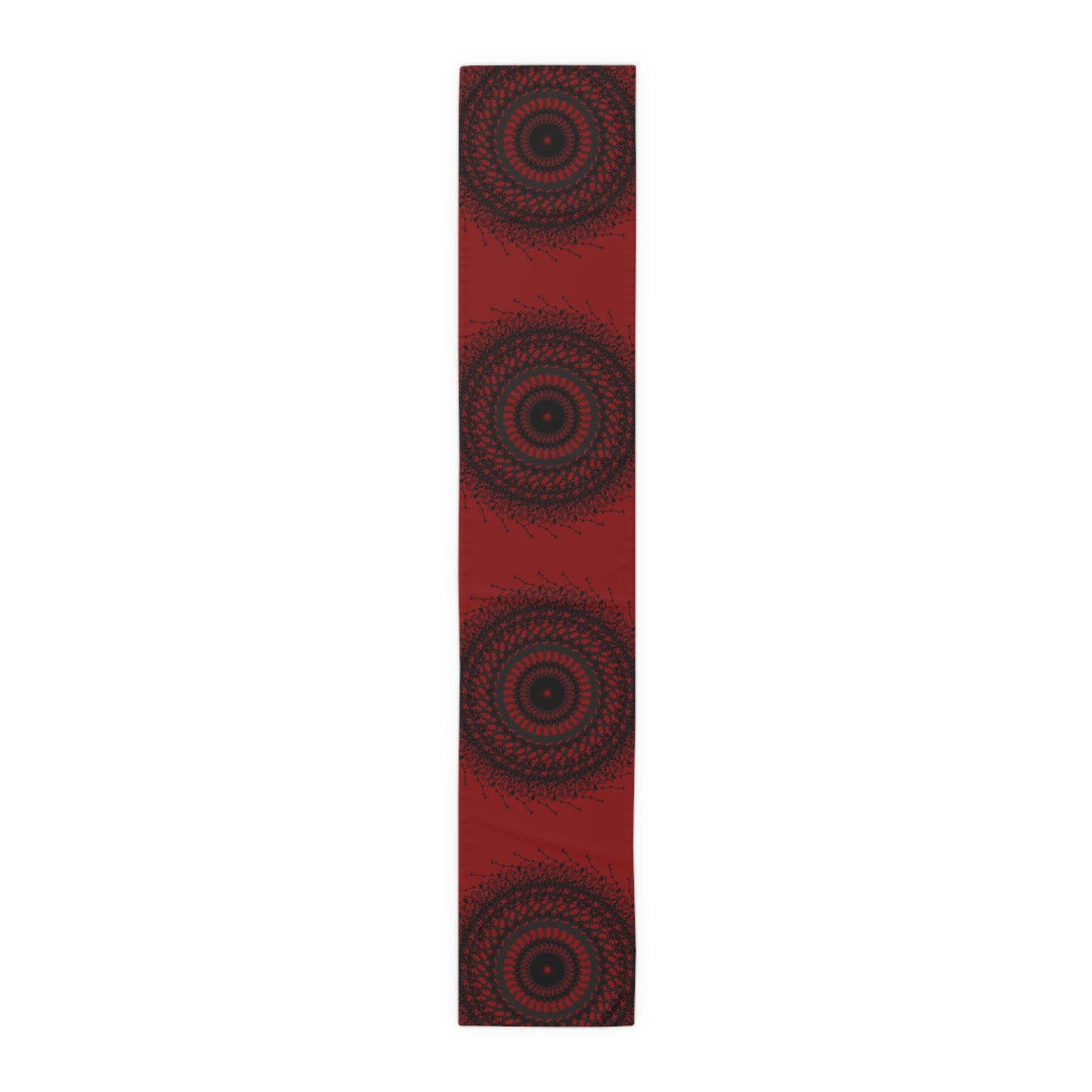 Bohemian Spiral Table Runner | Cotton & Poly | Rustic Home Decor