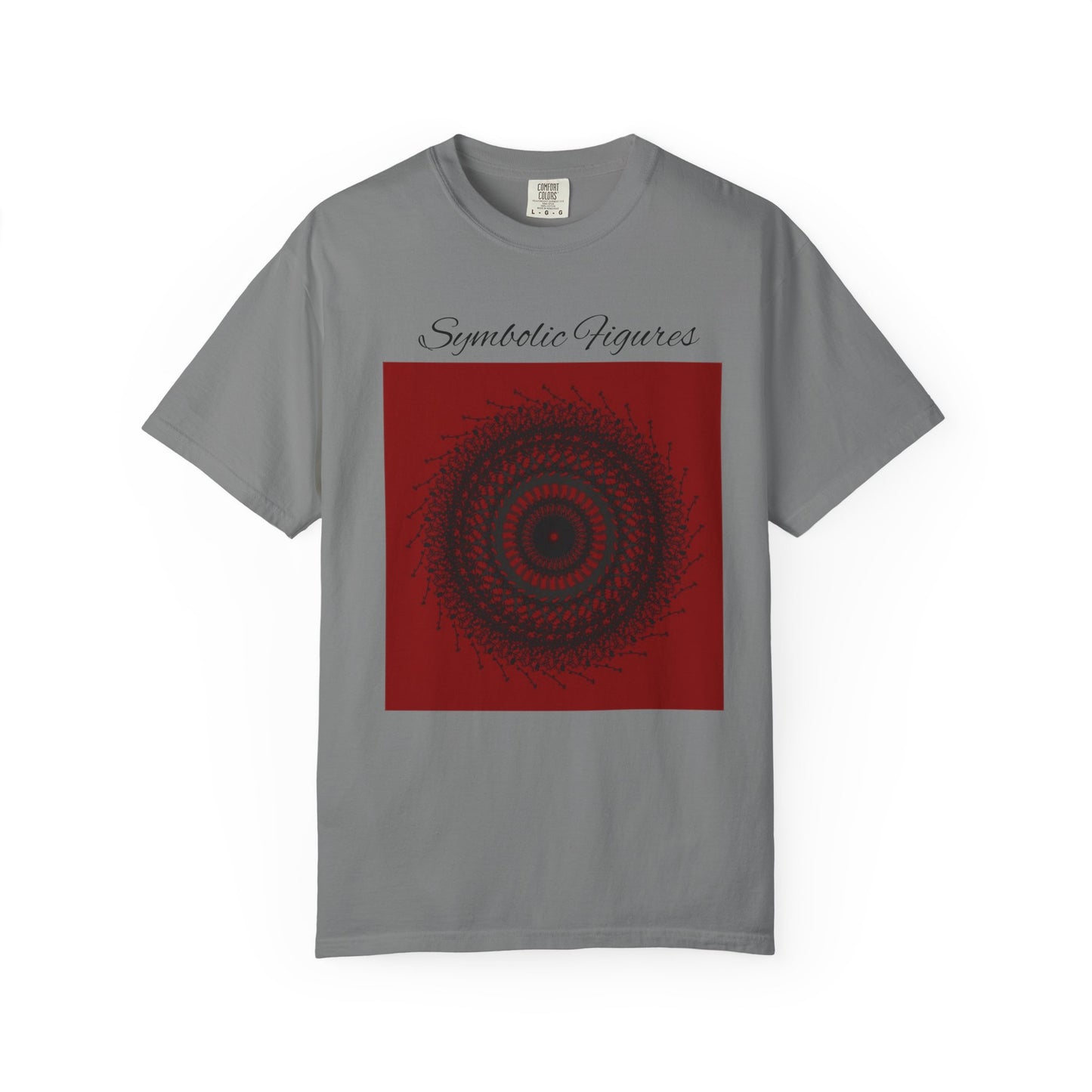 Symbolic Figures Unisex Garment-Dyed T-Shirt - Bohemian Style for Art Lovers