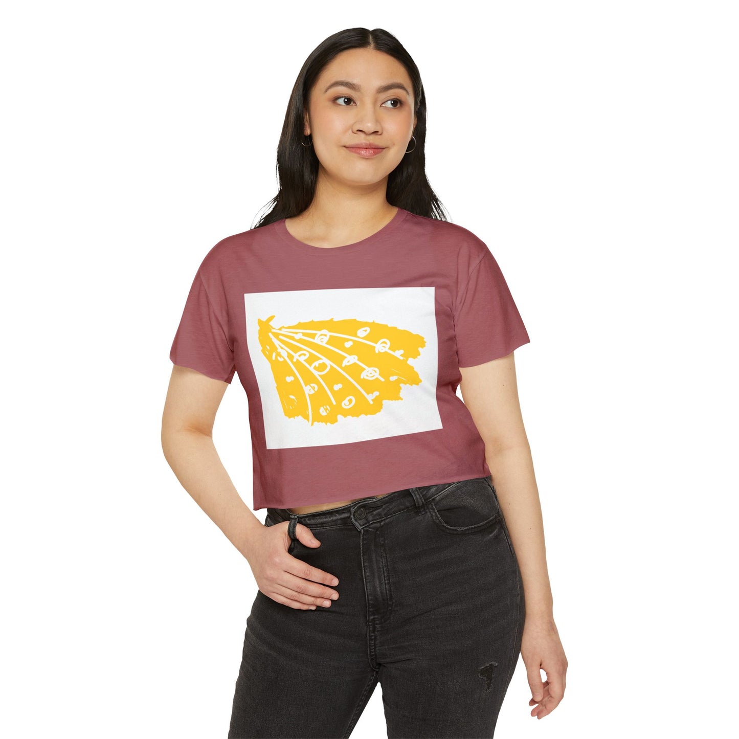 Stylish Women's Festival Crop Top, Boho Chic Tee, Summer Concert Shirt, Casual Wear, Music Festival Outfit