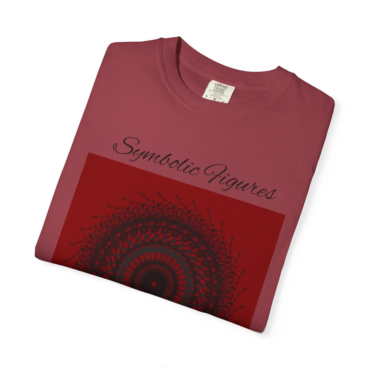 Symbolic Figures Unisex Garment-Dyed T-Shirt - Bohemian Style for Art Lovers