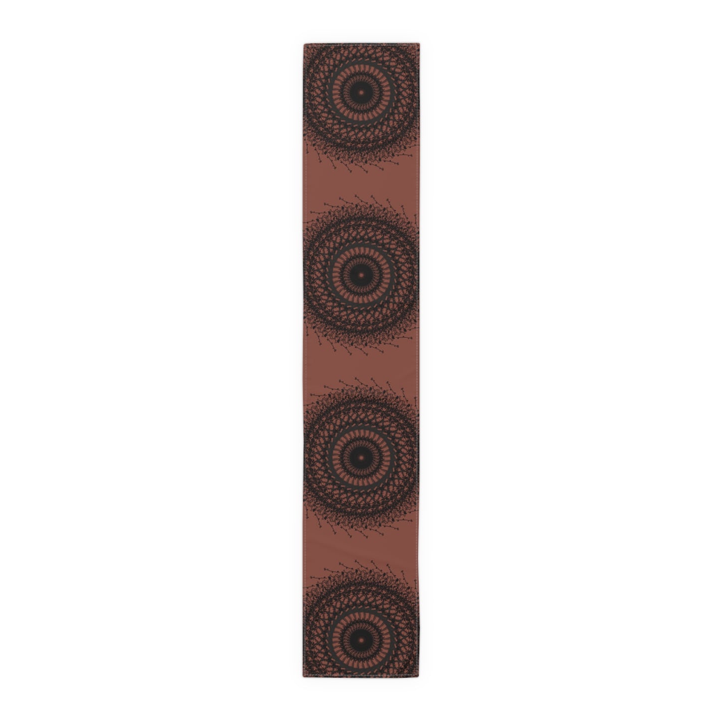 Bohemian Spiral Table Runner | Cotton & Poly | Rustic Home Decor