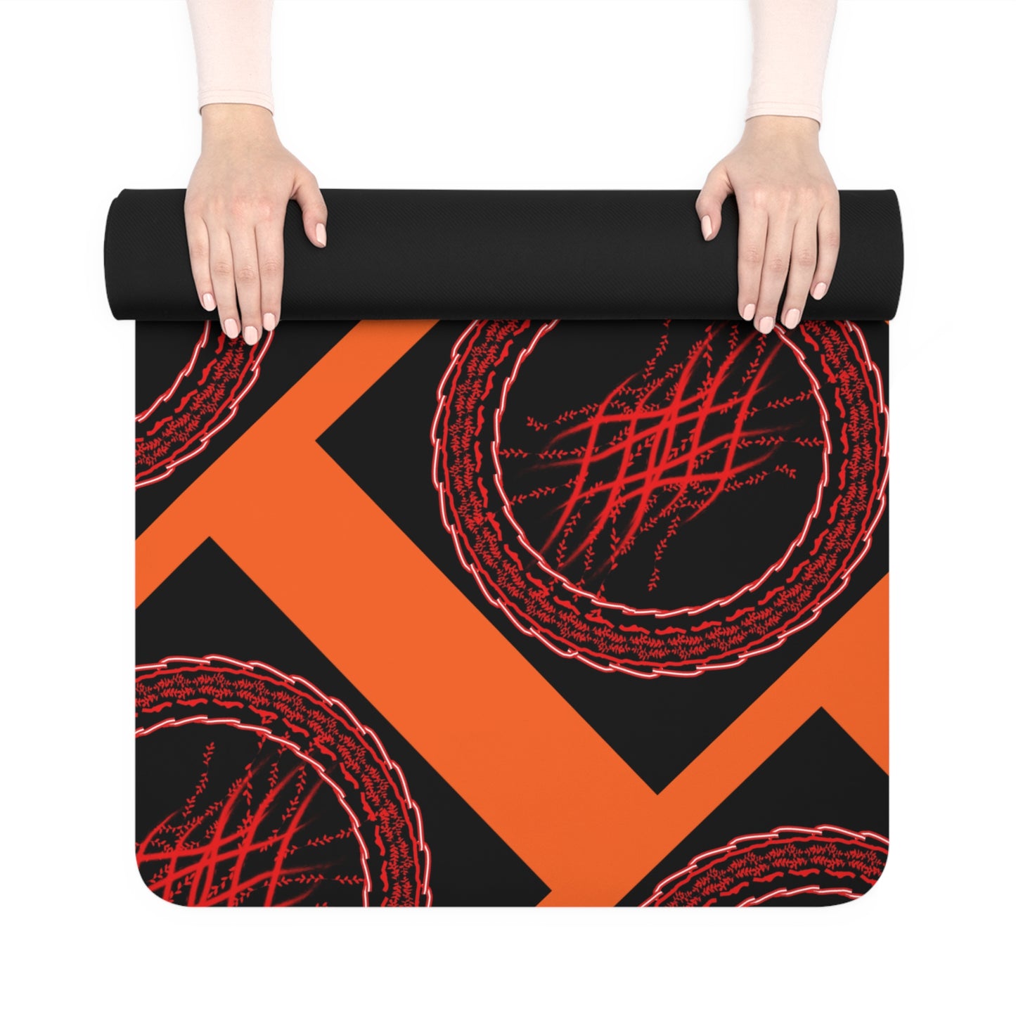Mandala Pattern Rubber Yoga Mat | Non-Slip Exercise Mat for Yoga and Fitness