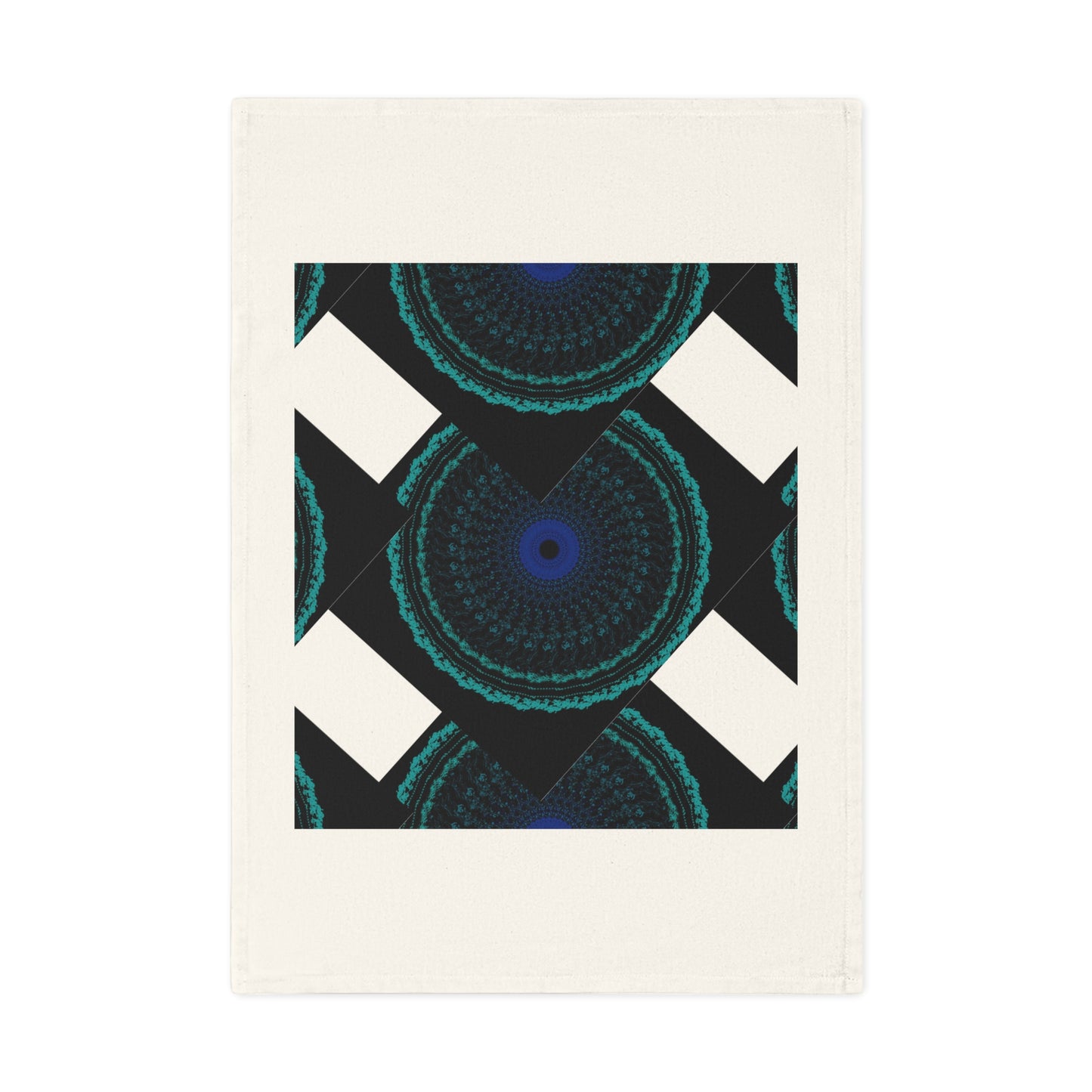 Colorful Geometric Cotton Tea Towel, Modern Kitchen Decor, Unique Gift for Art Lovers, Trendy Cooking Accessory, Perfect for Housewarming