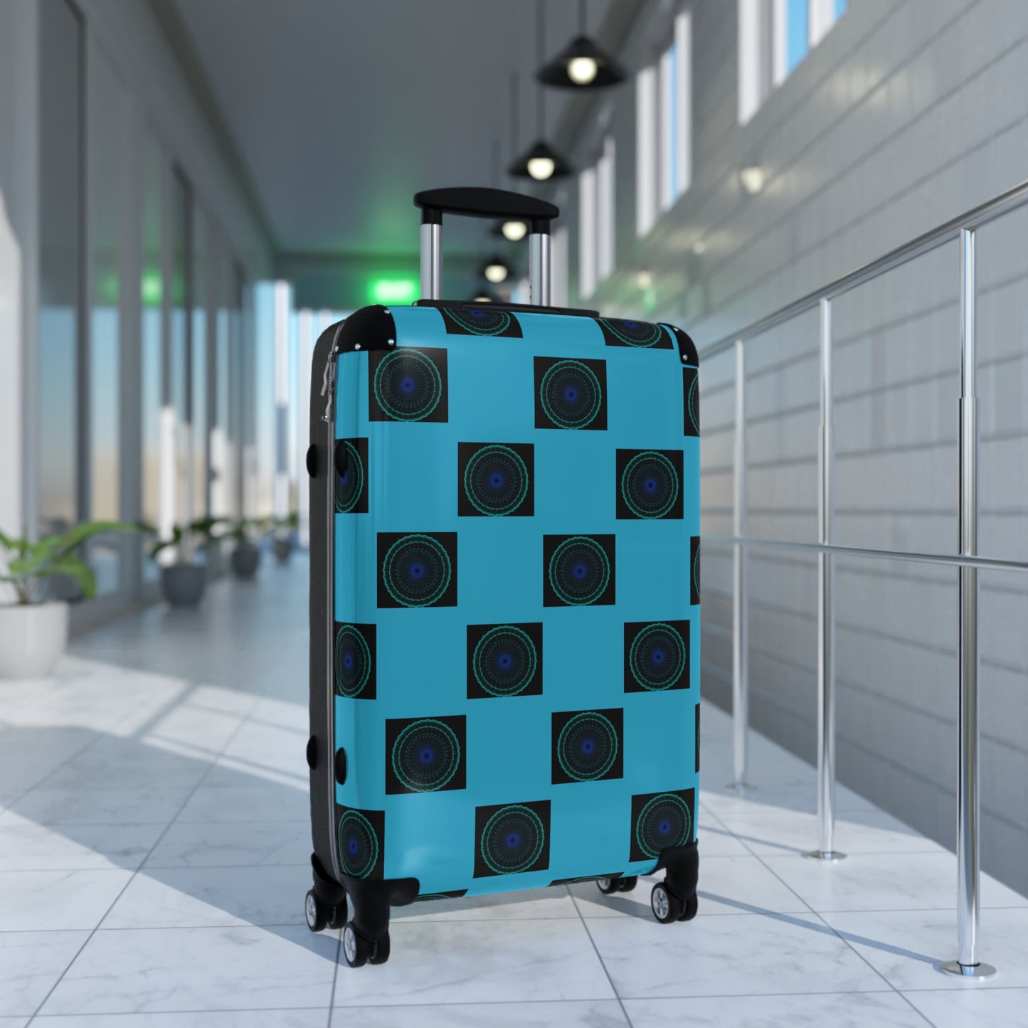 Vibrant Travel Suitcase, Unique Pattern Carry-On, Stylish Luggage for Travelers, Travel Accessories, Gift for Adventurers