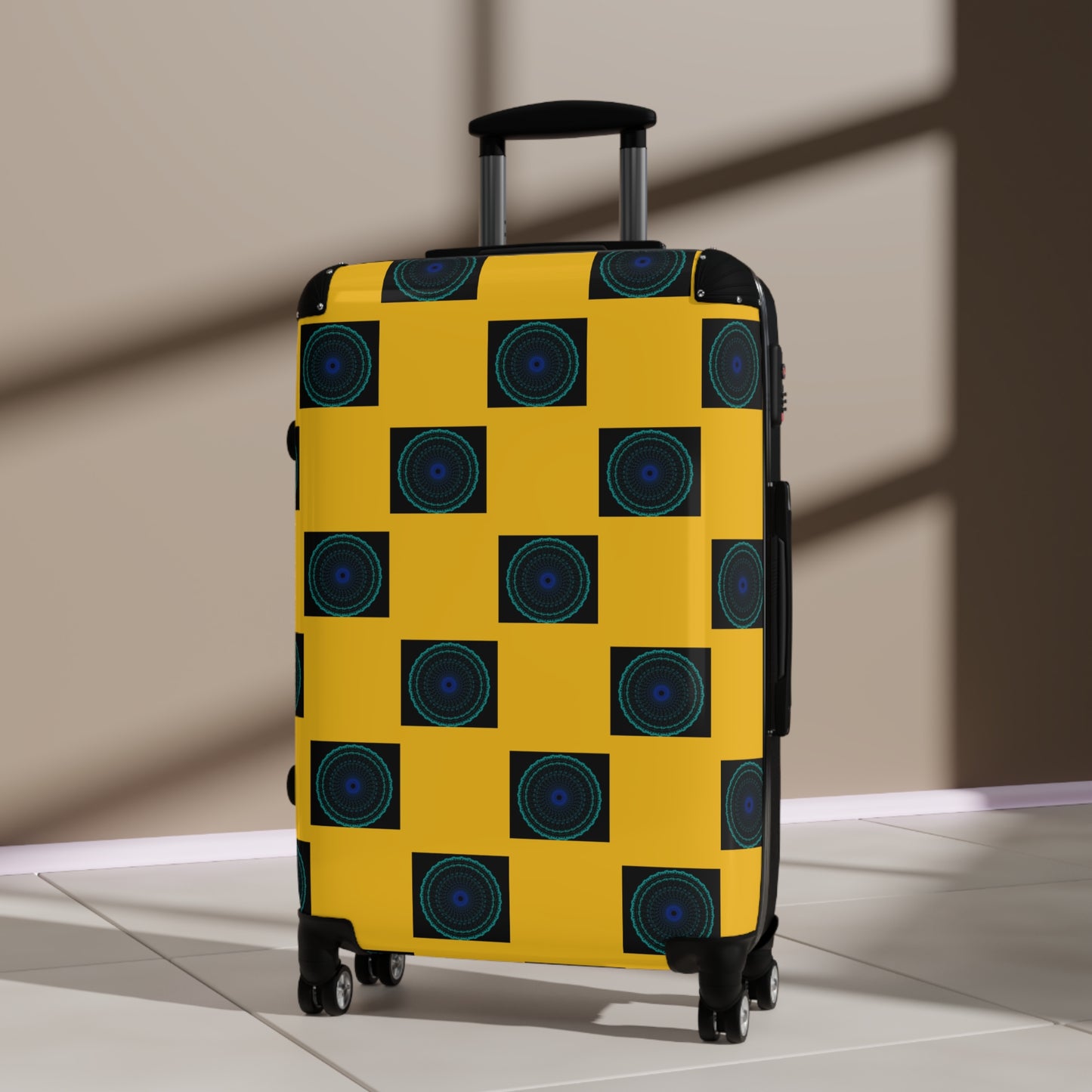 Vibrant Travel Suitcase, Unique Pattern Carry-On, Stylish Luggage for Travelers, Travel Accessories, Gift for Adventurers