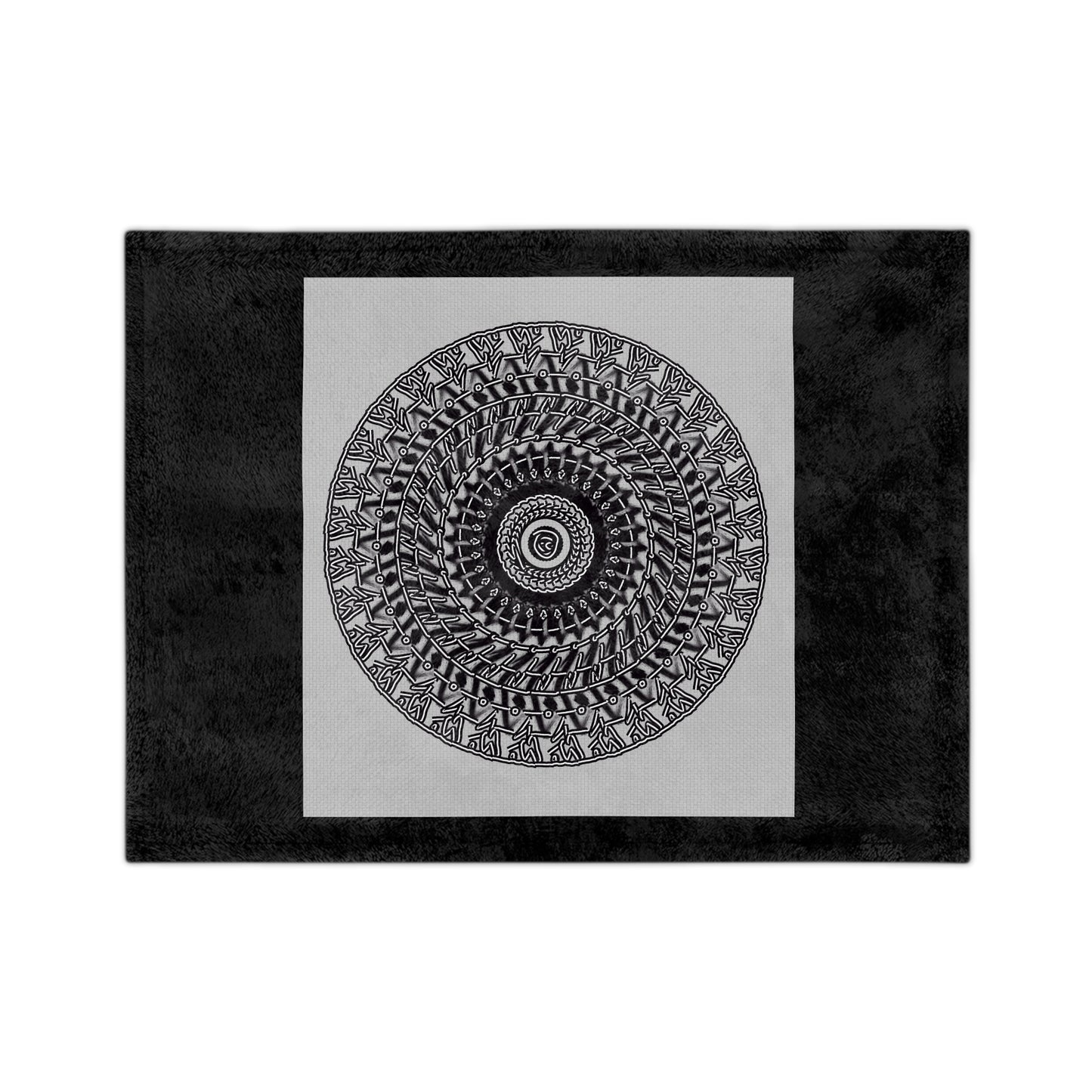 Cozy Mandala Velveteen Microfiber Blanket - Perfect for Home Decor & Gifting