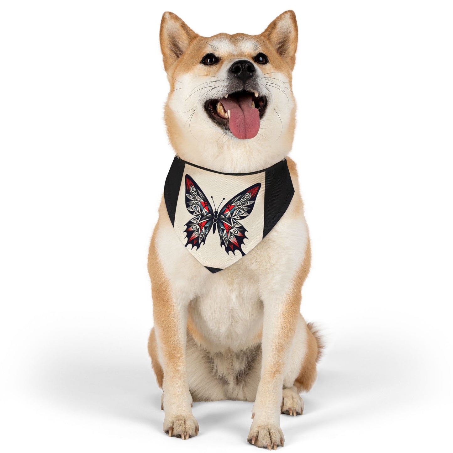 Stylish Pet Bandana Collar for Dogs, Butterfly Design, Trendy Dog Accessory, Perfect for Pets, Pet Fashion, Gift for Dog Lovers