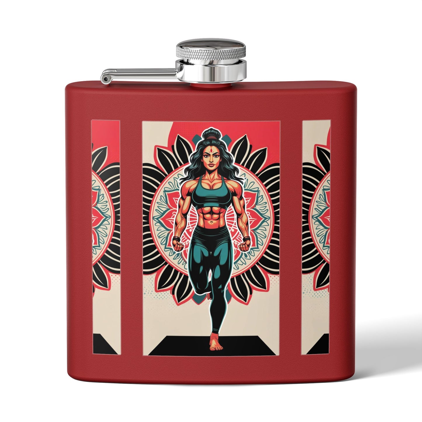 Colorful Yoga Stainless Steel Flask - Perfect for Meditation, Travel, Gifts, Outdoor Adventures, or Celebrations