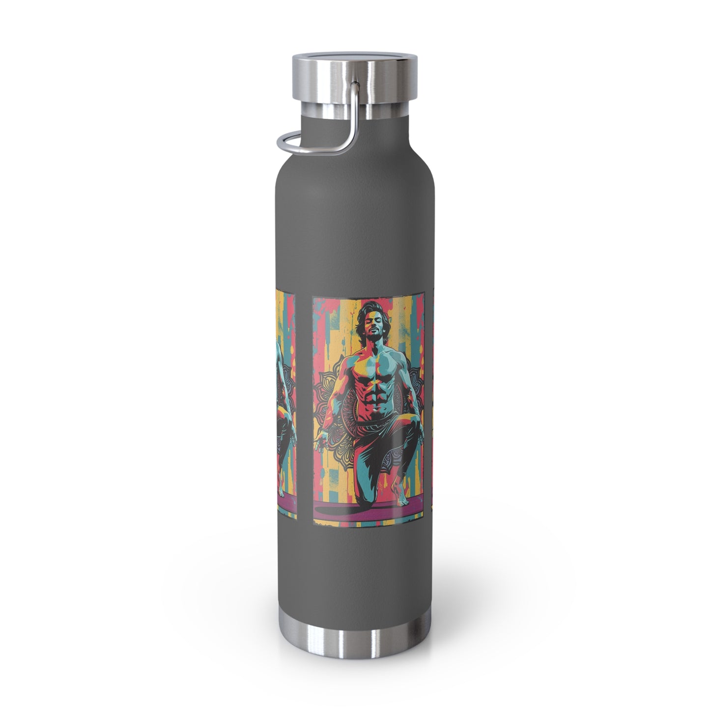 Colorful Insulated Water Bottle - 22oz - Perfect for Fitness, Travel, Hydration, Gifts & Eco-Conscious Living