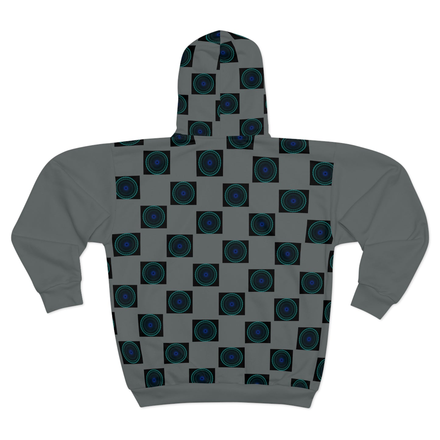 Geometric Print Unisex Zip Hoodie, Cozy Zip-Up Jacket, Stylish Layering Piece, Unique Patterned Hoodie, Perfect Gift for Men and Women