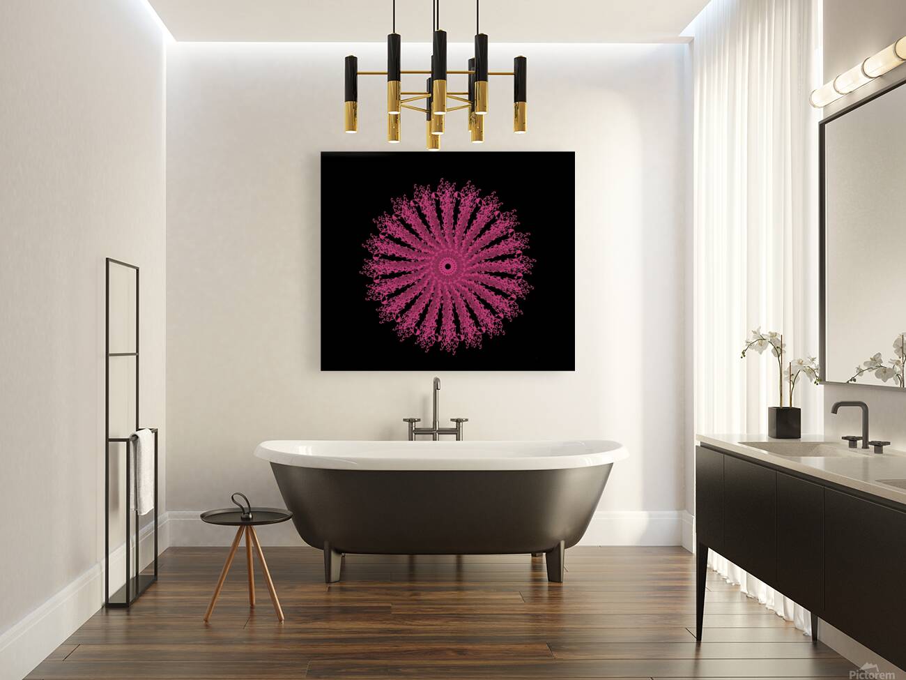Rangoli Designs – LV 013 **Enduring Symbol**: This mandala's timeless design resonates indefinitely, transcending trends with its brilliance and spiritual insight.