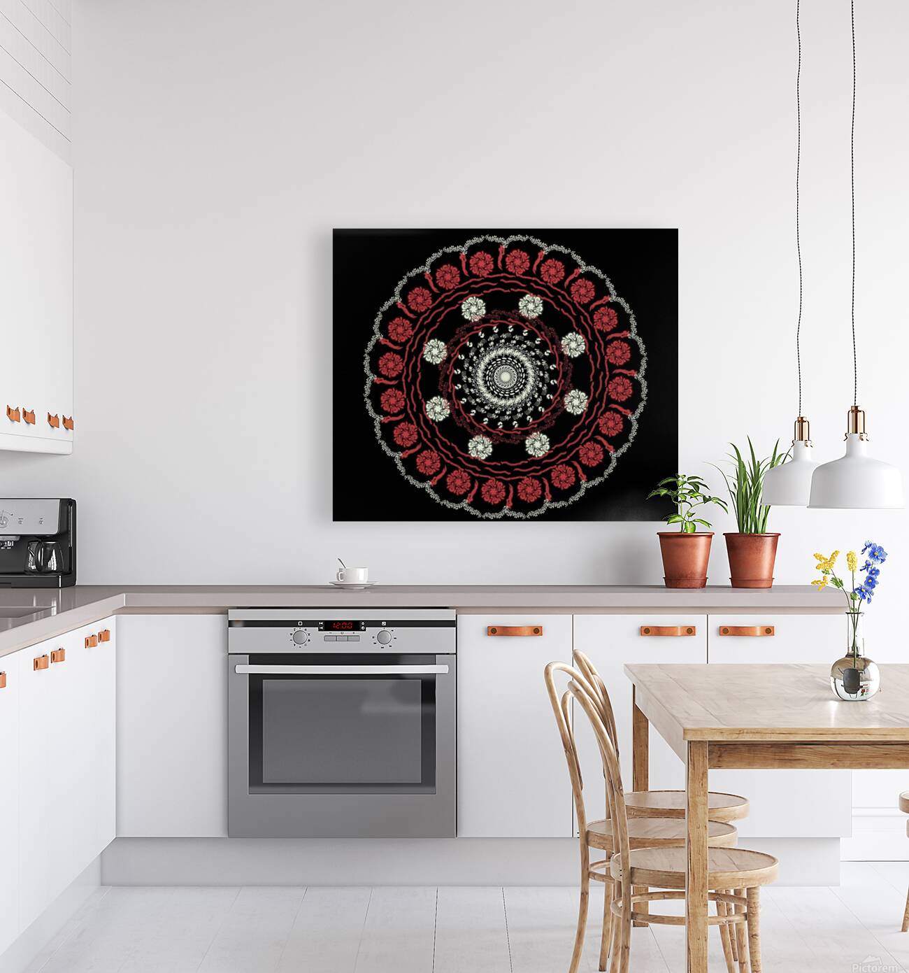 Rangoli Designs – LV 001 **Bygone Traditions**: Honor cultural heritage with this art piece, connecting you to the historical art of mandalas and fostering a sense of spiritual continuity.