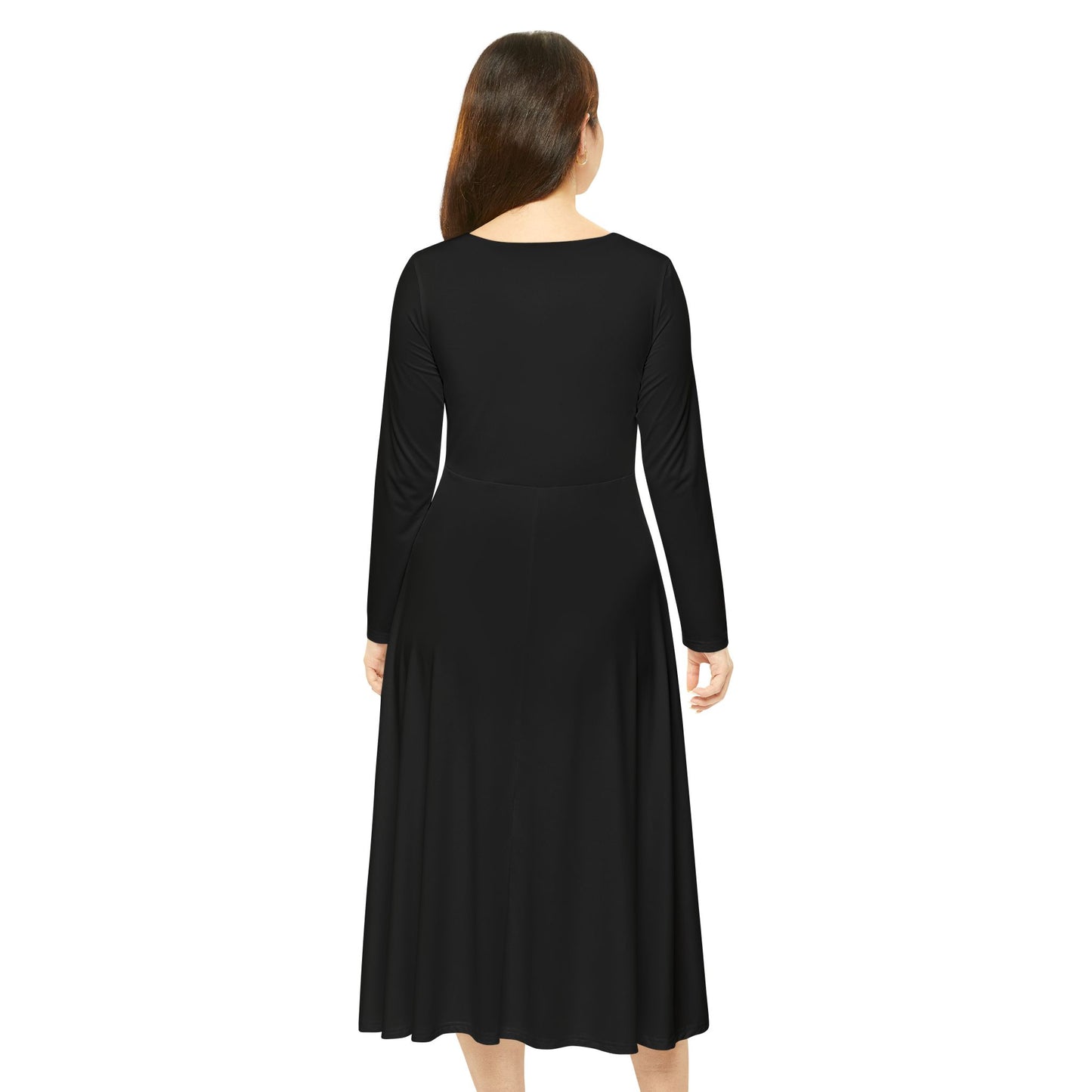 For group Performance- Elegant Butterfly Print Long Sleeve Dance Dress, Bohemian Style Dress, Dress for Parties, Unique Dancewear, Gift for Dancers