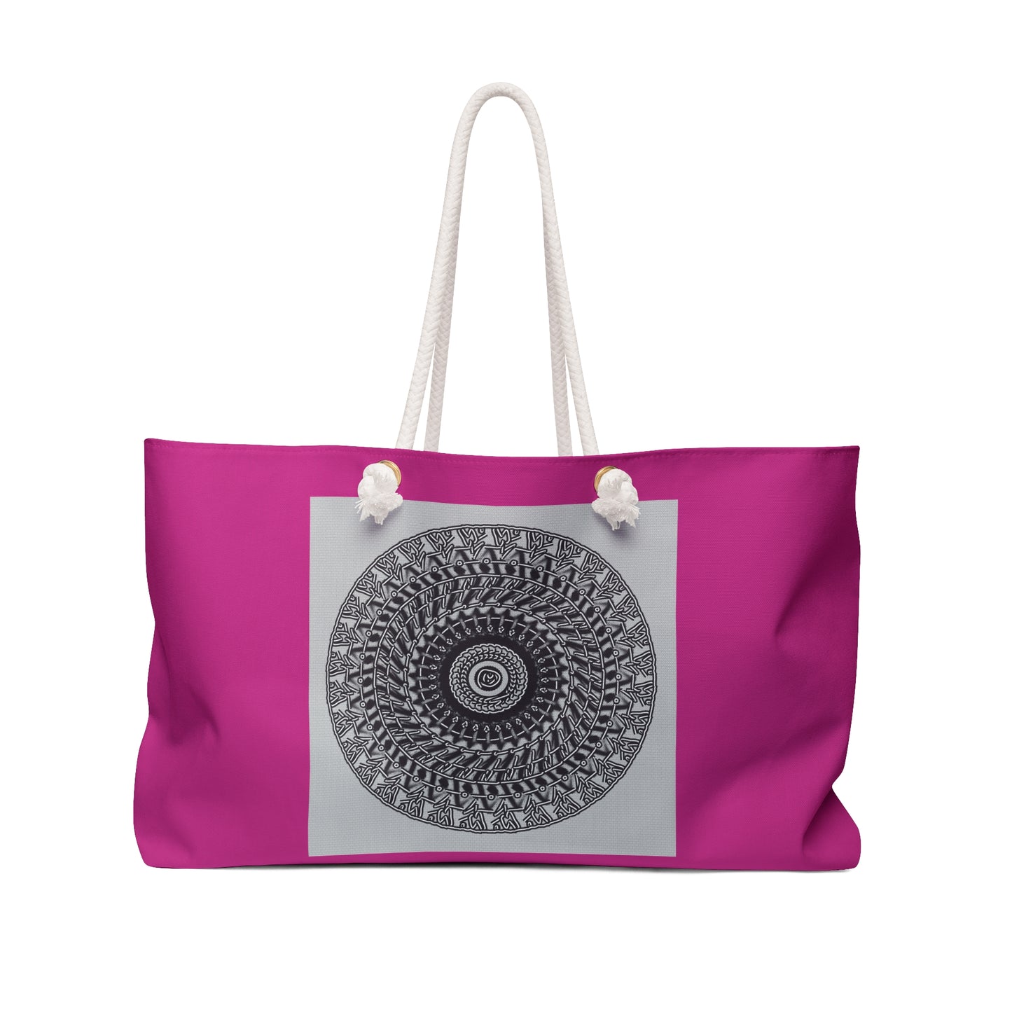Pink Chic Mandala Weekender Bag - Stylish Tote for Travel & Getaways