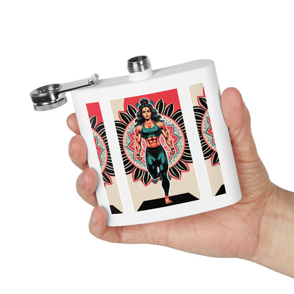 Colorful Yoga Stainless Steel Flask - Perfect for Meditation, Travel, Gifts, Outdoor Adventures, or Celebrations