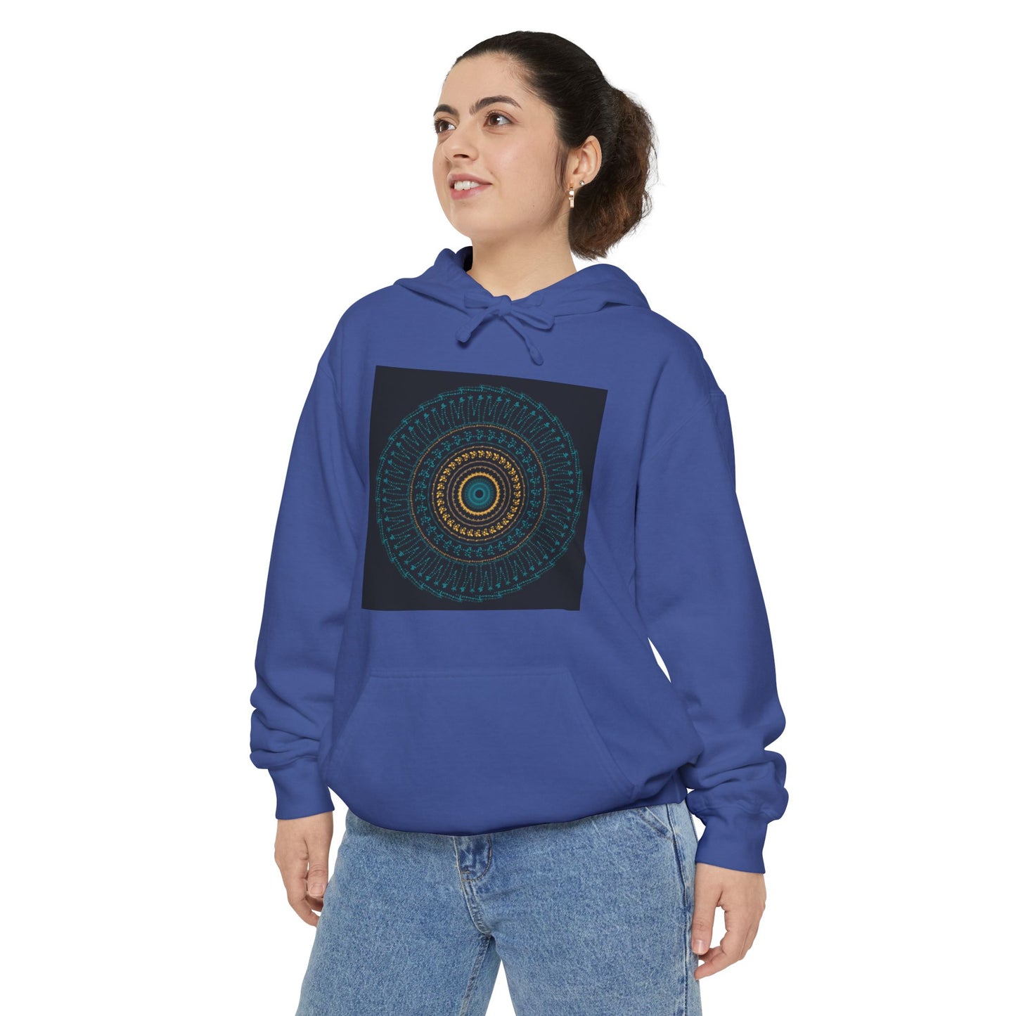 Cosy Unisex Garment-Dyed Hoodie with Unique Red Design | Ideal for Casual Wear, Gift Ideas, Men & Women, Cozy Layering, Fall Fashion