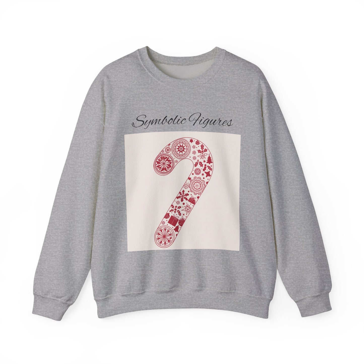 Stylish Candy Cane Sweatshirt for Cozy Winter Days, Unisex Crewneck, Holiday Apparel, Christmas Gift, Winter Wardrobe, Seasonal Fashion