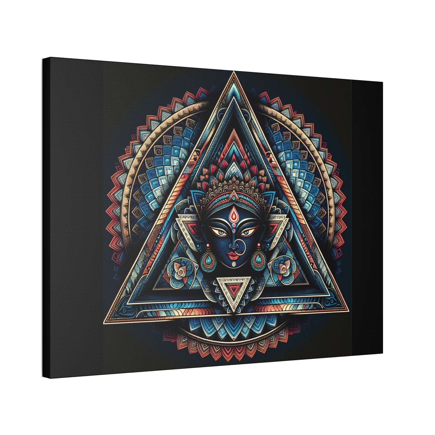 Bohemian Canvas Wall Art - Sacred Triangle Design
