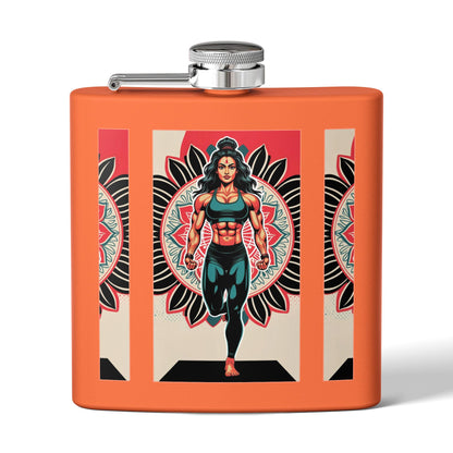 Colorful Yoga Stainless Steel Flask - Perfect for Meditation, Travel, Gifts, Outdoor Adventures, or Celebrations