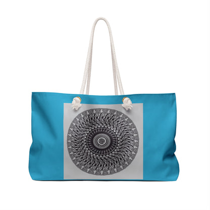 Turquoise Chic Mandala Weekender Bag - Stylish Tote for Travel & Getaways