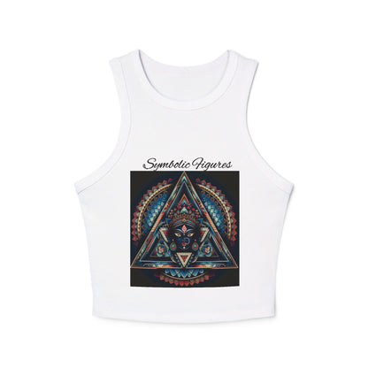 Bohemian Spirit Racer Tank Top | Yoga, Festival Wear, Summer Vibes, Comfortable Top, Graphic Tee