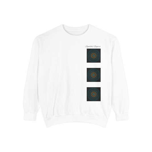 Boho Art Sweatshirt - Unisex Garment-Dyed, Comfortable, Perfect for Cozy Days, Gift for Friends, Casual Wear, Art Lover's Essential