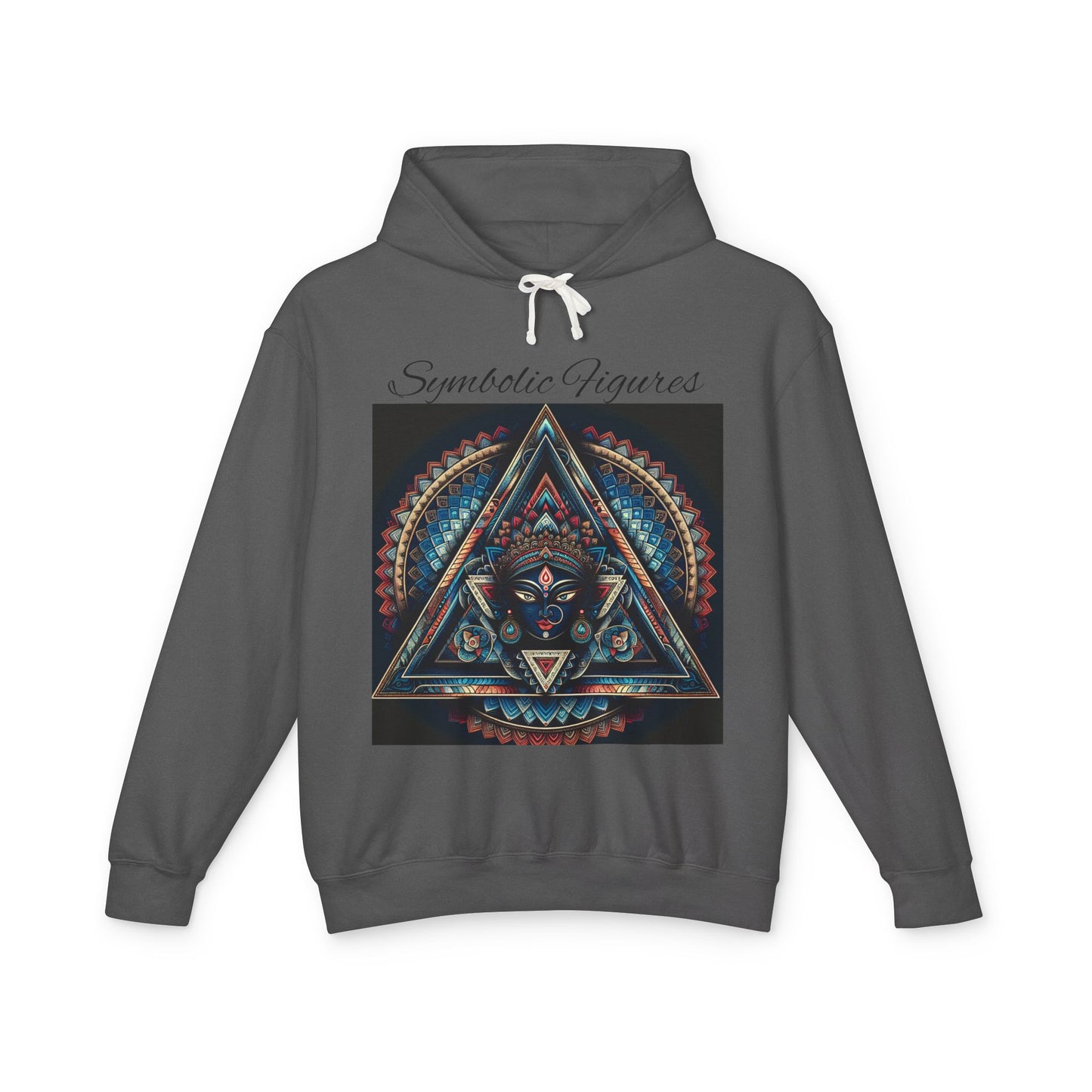 Vibrant Artistic Hoodie, Symbolic Figures Design, Lightweight Sweatshirt for Casual Wear, Unique Gift for Art Lovers, Cozy Unisex Clothing